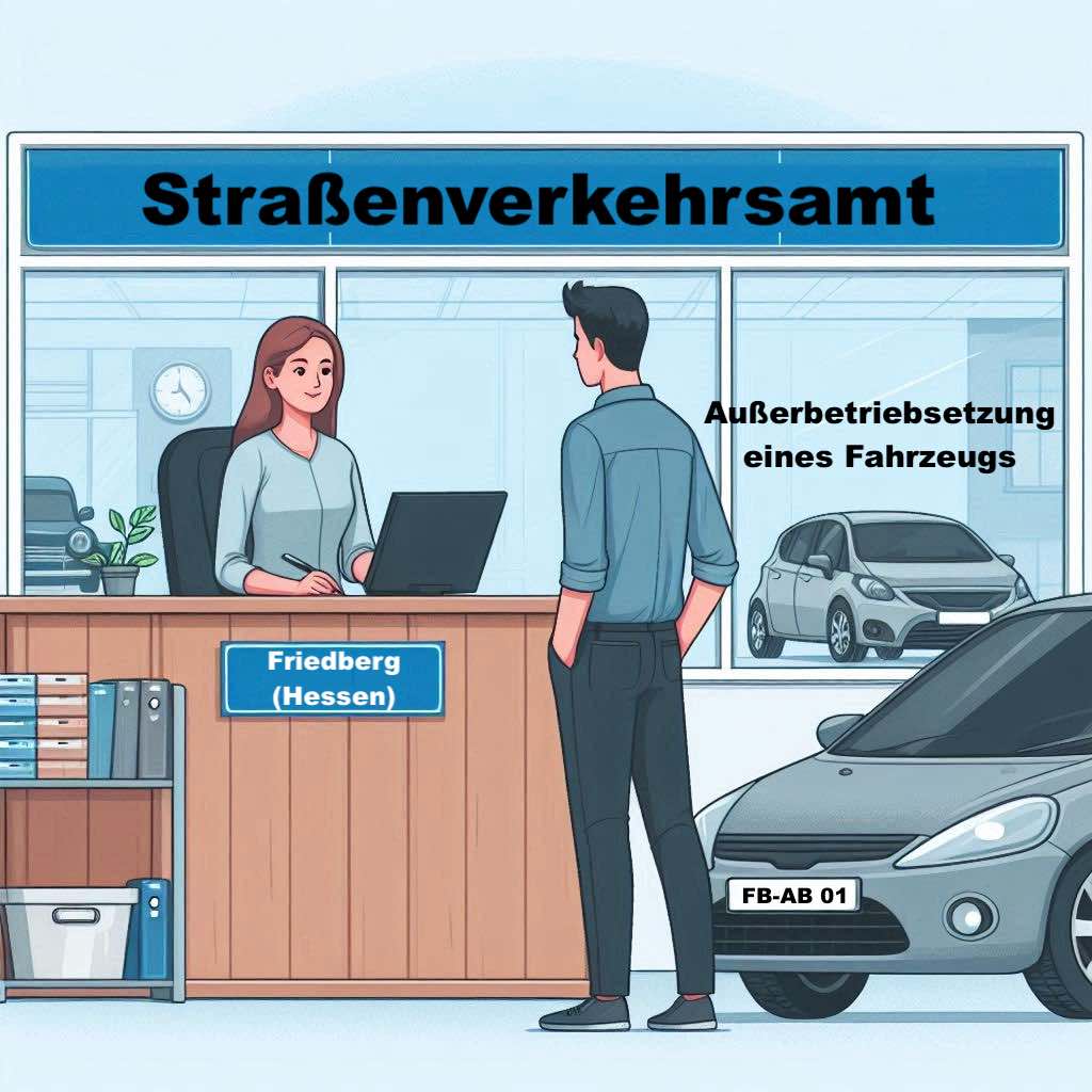 Ausserbetriebsetzung eines Kfz in Friedberg (Hessen)