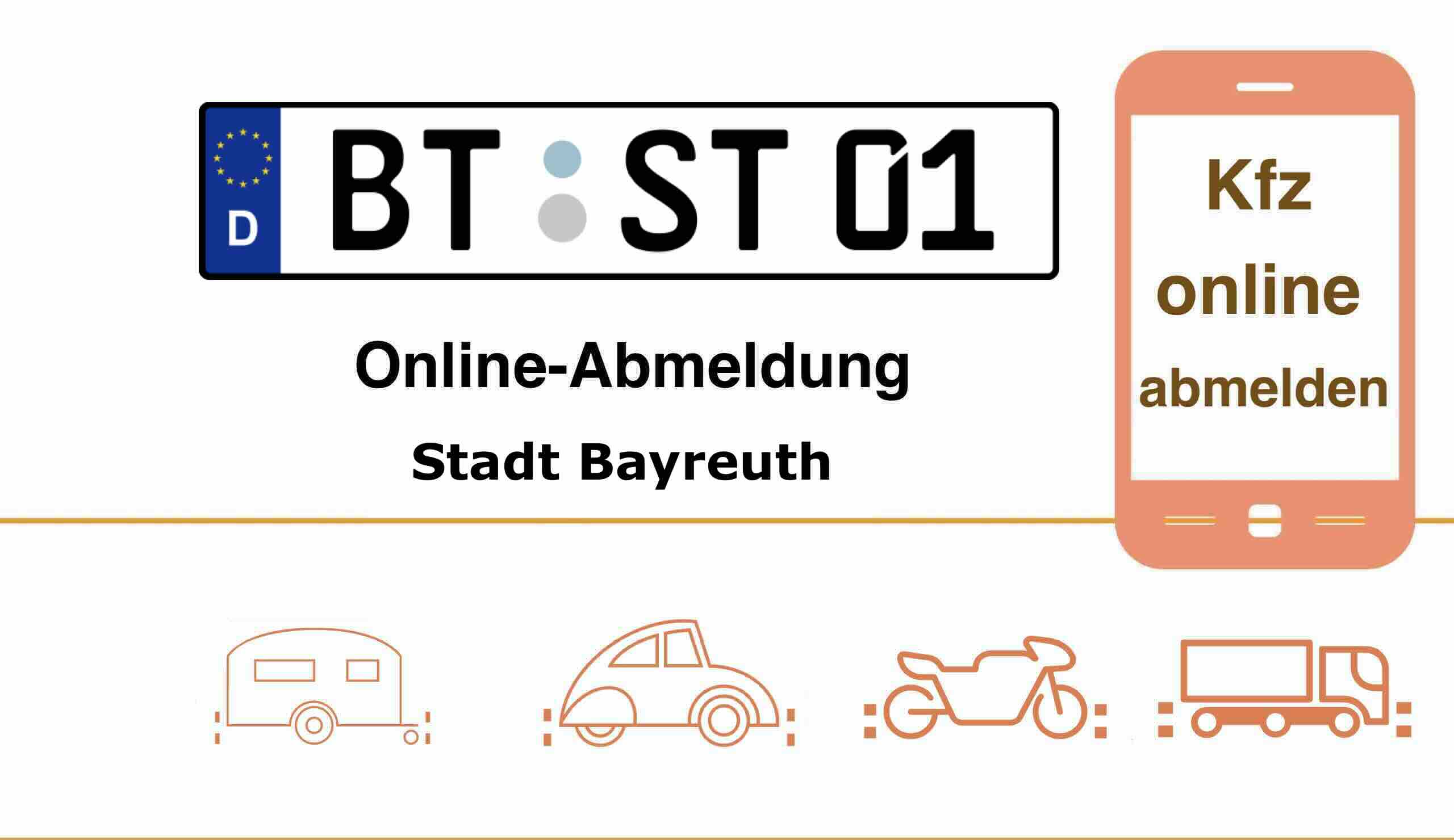 Auto online abmelden in Stadt Bayreuth