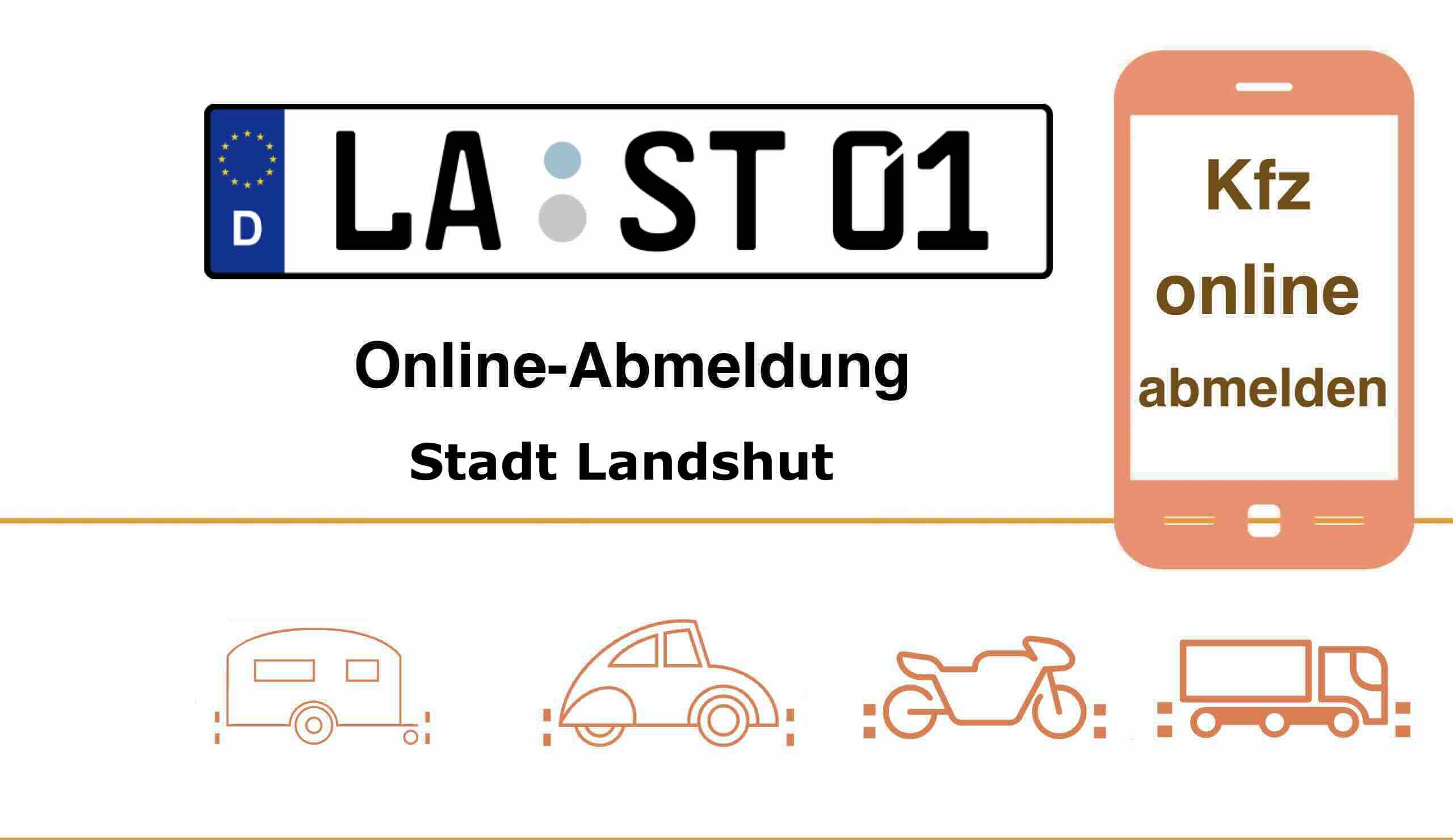 Auto online abmelden in Stadt Landshut