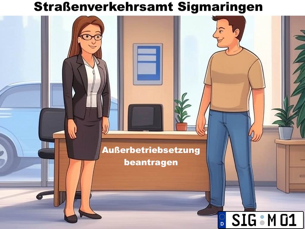 Beantragung der Außerbetriebsetzung- persönlich vor Ort in Sigmaringen