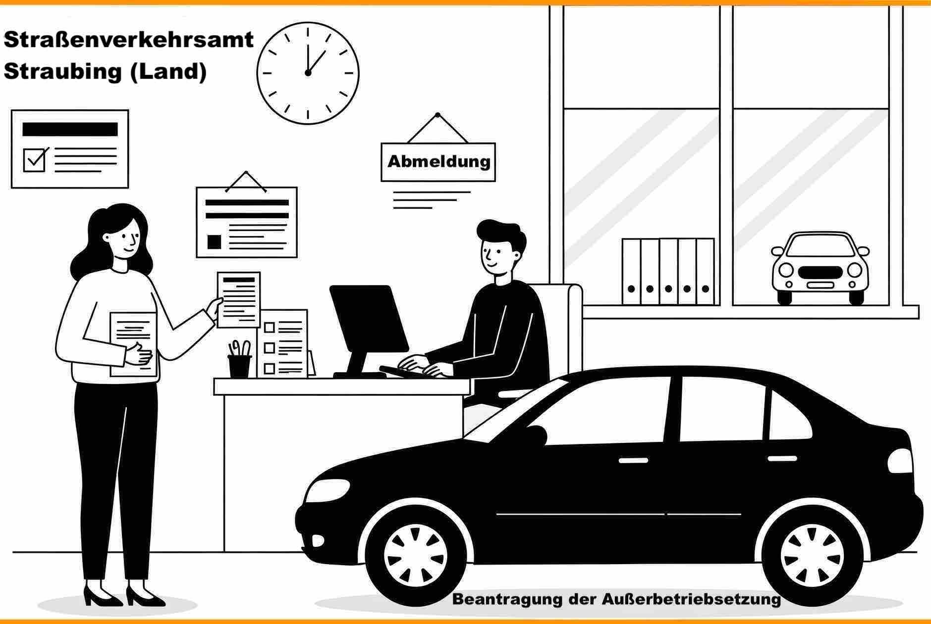 Beantragung der Außerbetriebsetzung - persönlich vor Ort in Straubing (Land)