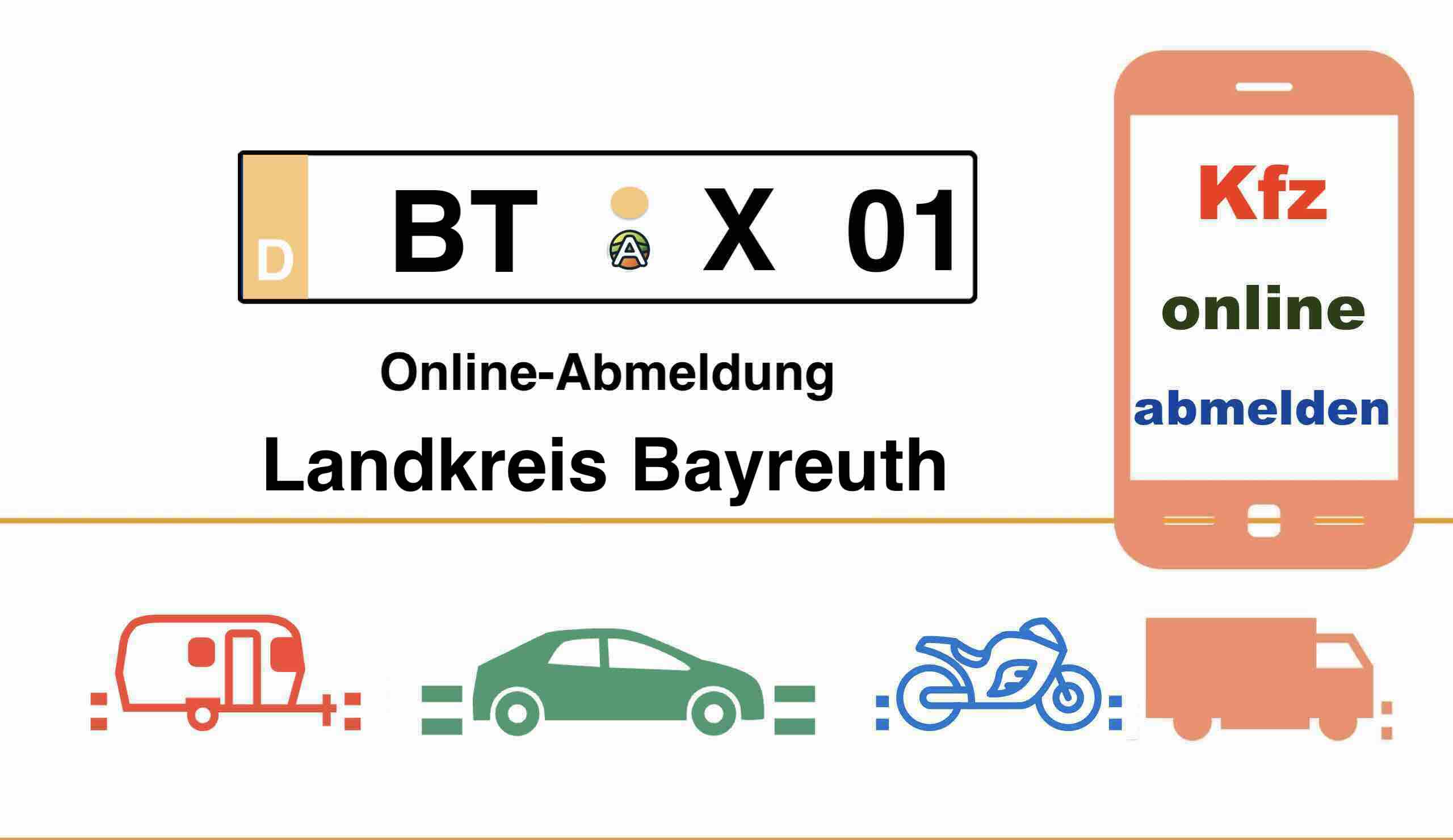 Kfz Online-Abmeldung im Landkreis Bayreuth 