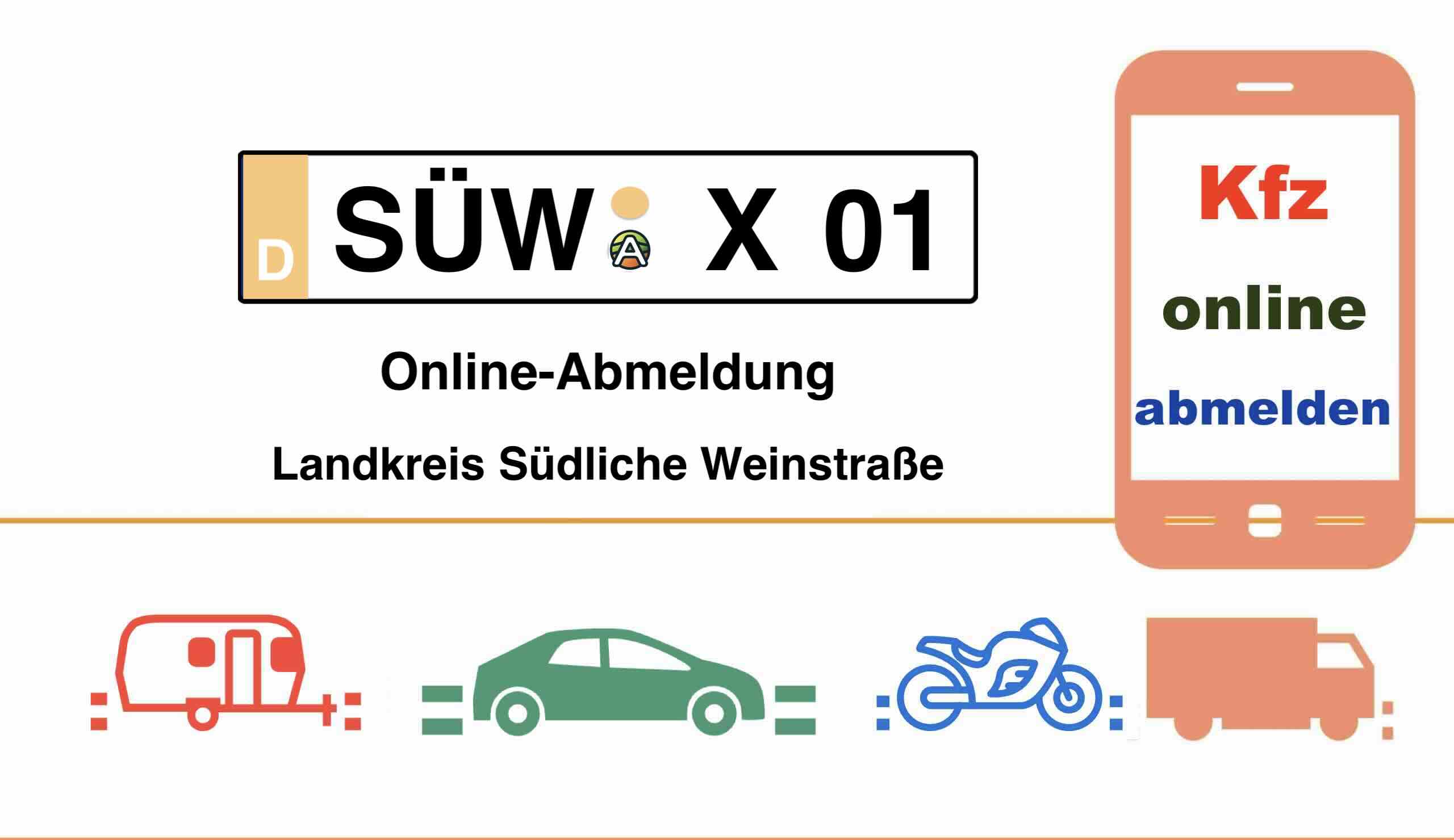 Kfz Online-Abmeldung im Landkreis Südliche Weinstraße 