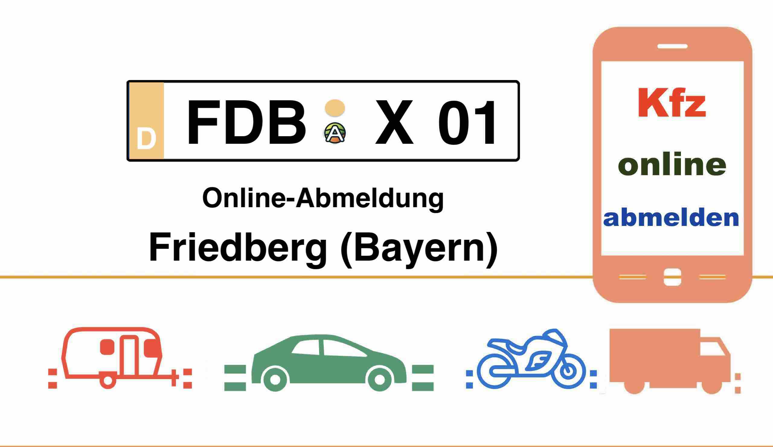 Internetbasierte Außerbetriebsetzung in Friedberg (Bayern) 