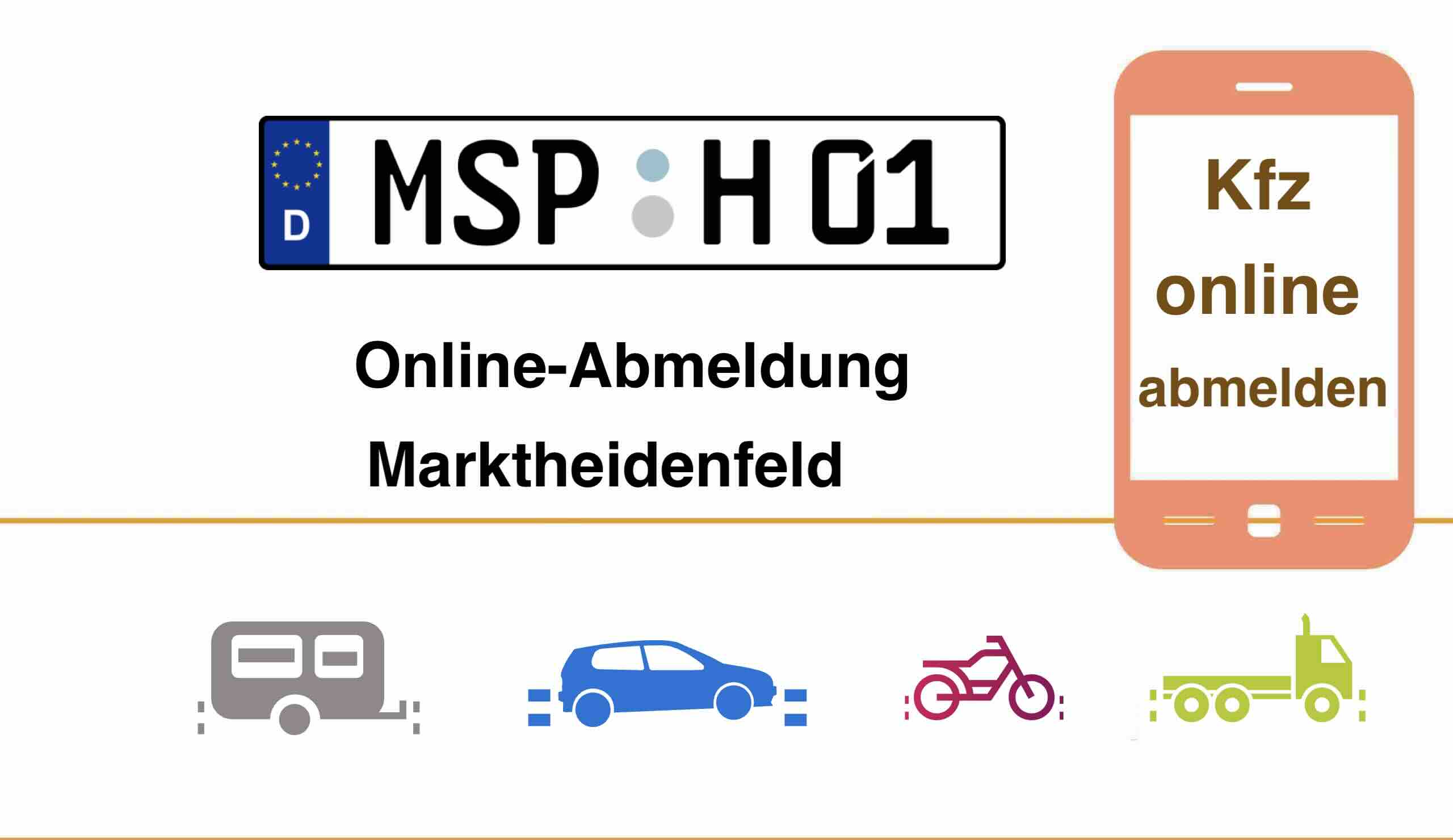 Kfz Online-Abmeldung in Marktheidenfeld für Autos Anhänger und Motorräder