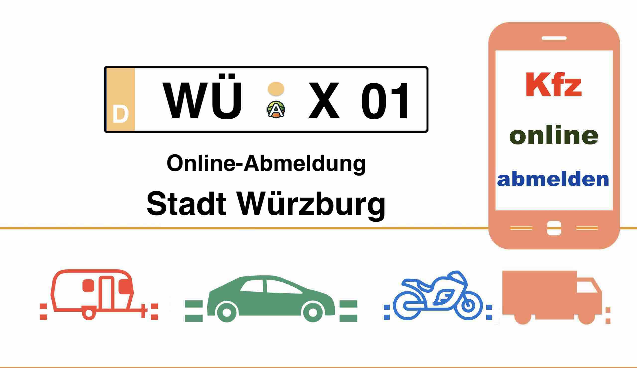 Internetbasierte Außerbetriebsetzung in Stadt Würzburg 