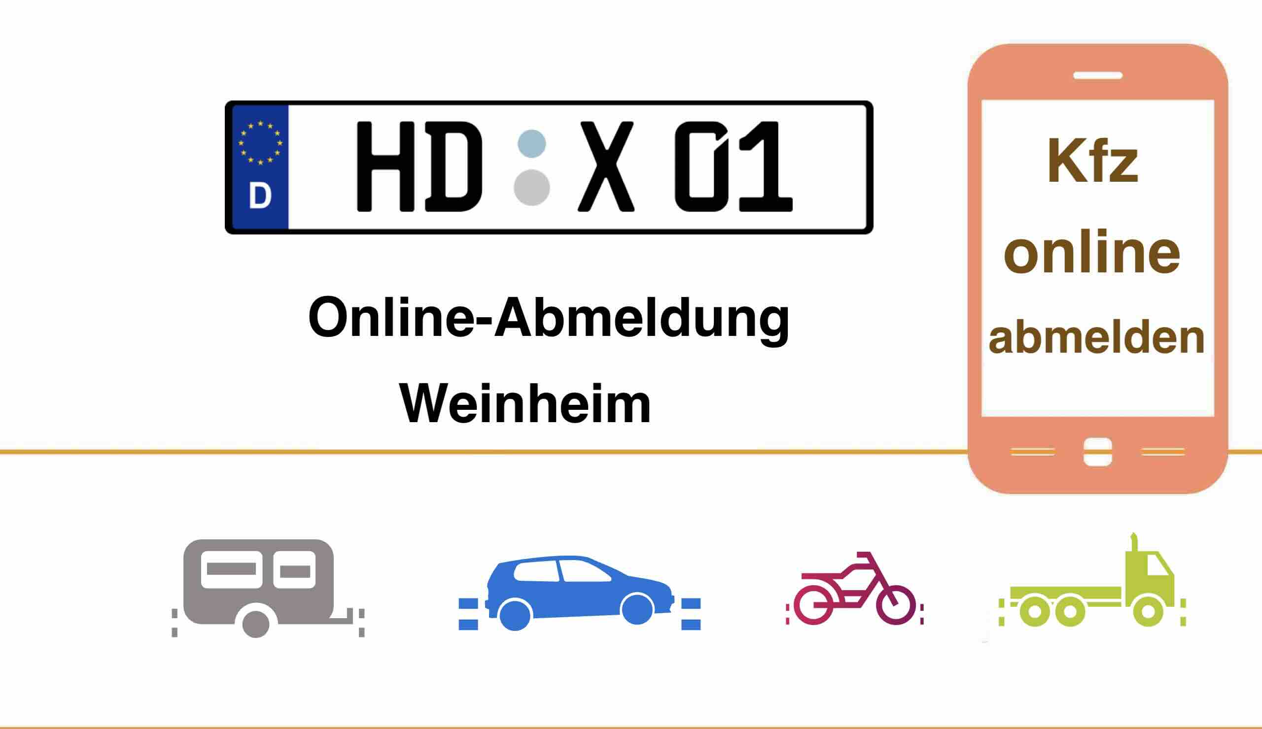 Kfz Online-Abmeldung in Weinheim 