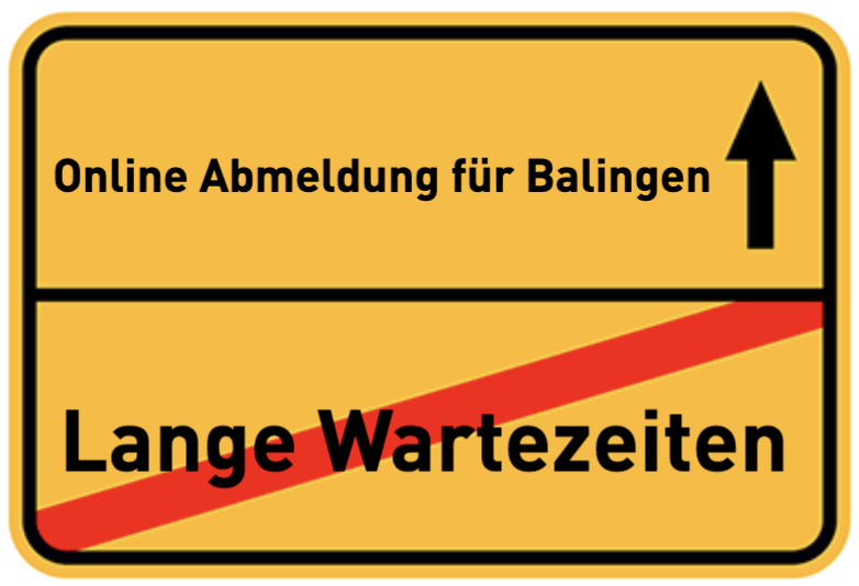 Vermeiden Sie den Gang zur Behörde in Balingen und erledigen Sie die Abmeldung Ihres Fahrzeugs online.
