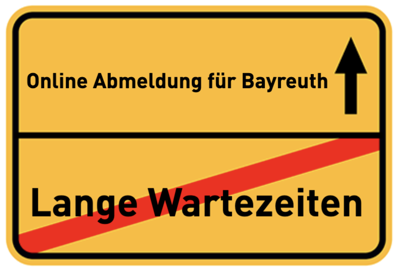 Online Abmeldung für Bayreuth