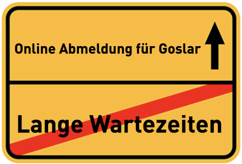 Online Abmeldung für Goslar