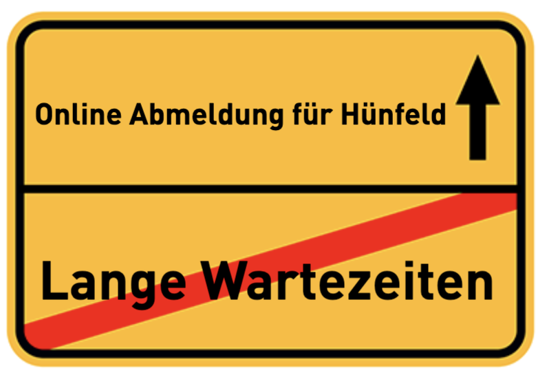 Online Abmeldung für Hünfeld