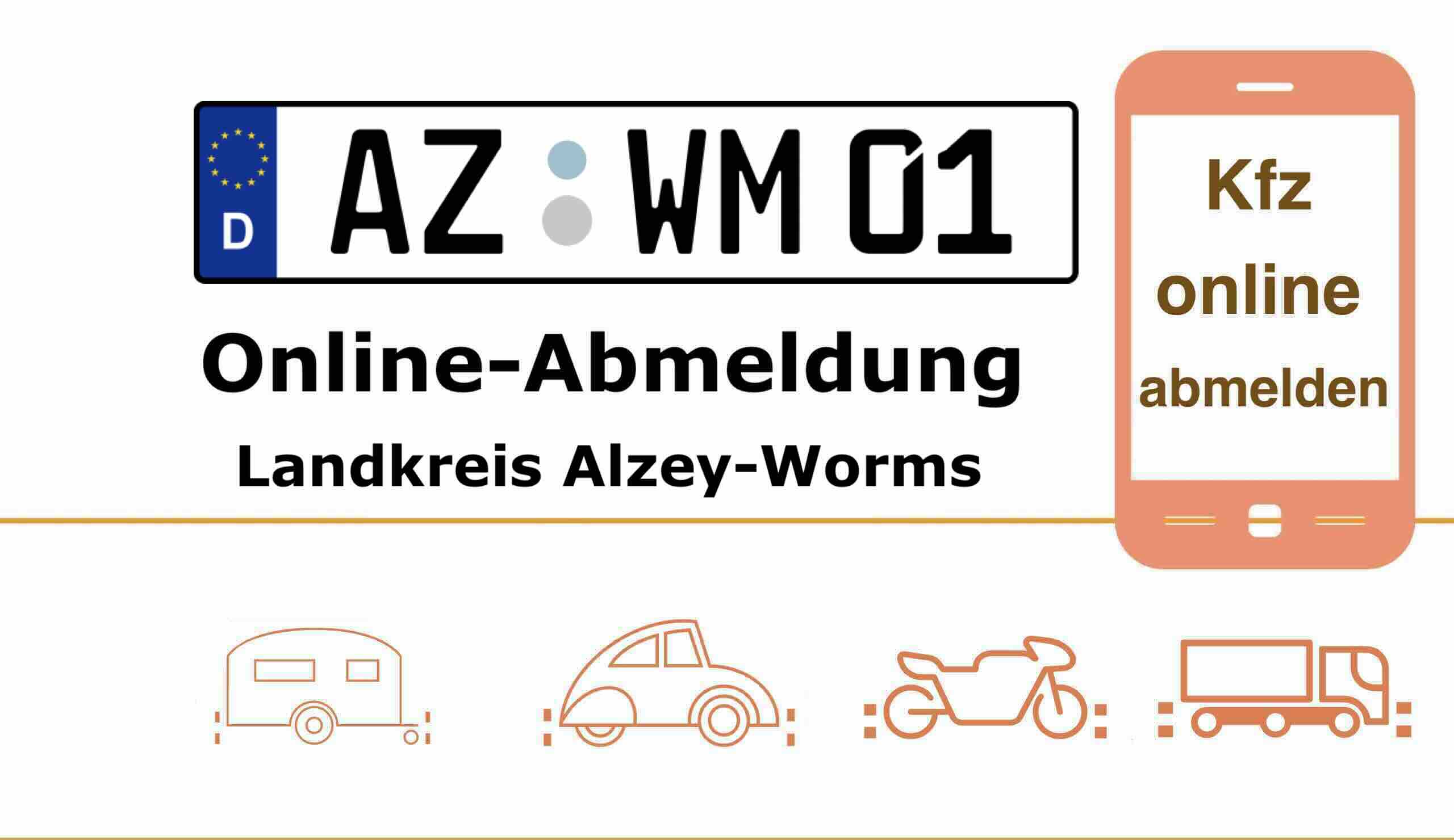 Online-Fahrzeugabmeldung im Landkreis Alzey-Worms