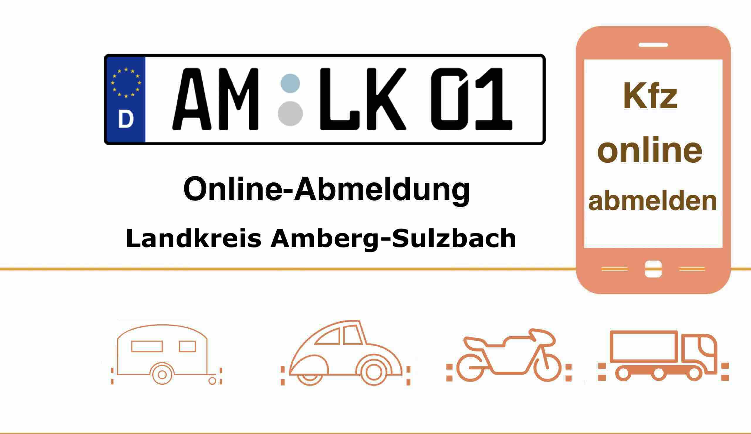 Online-Fahrzeugabmeldung im Landkreis Amberg-Sulzbach