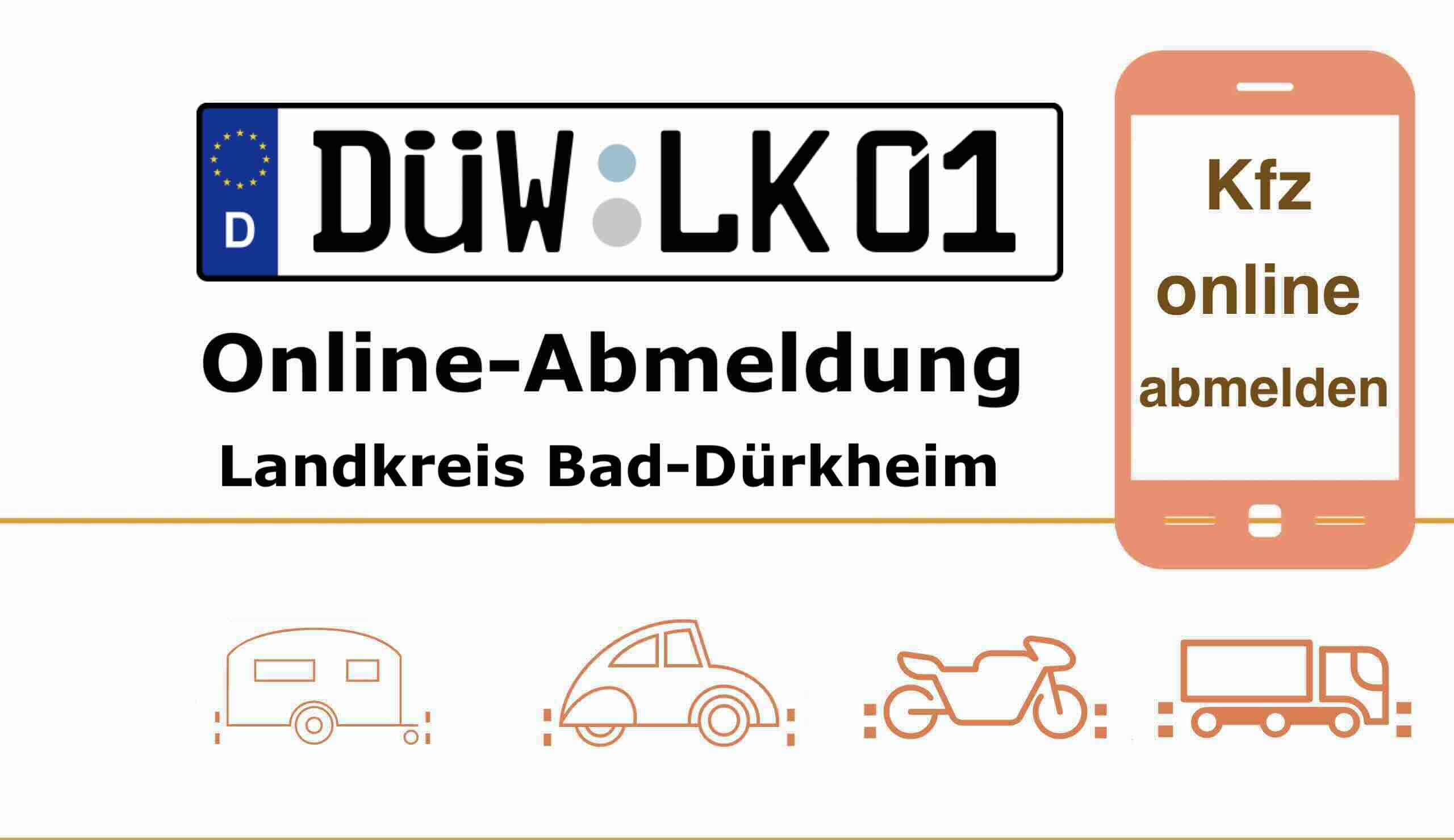Online-Fahrzeugabmeldung im Landkreis Bad-Dürkheim