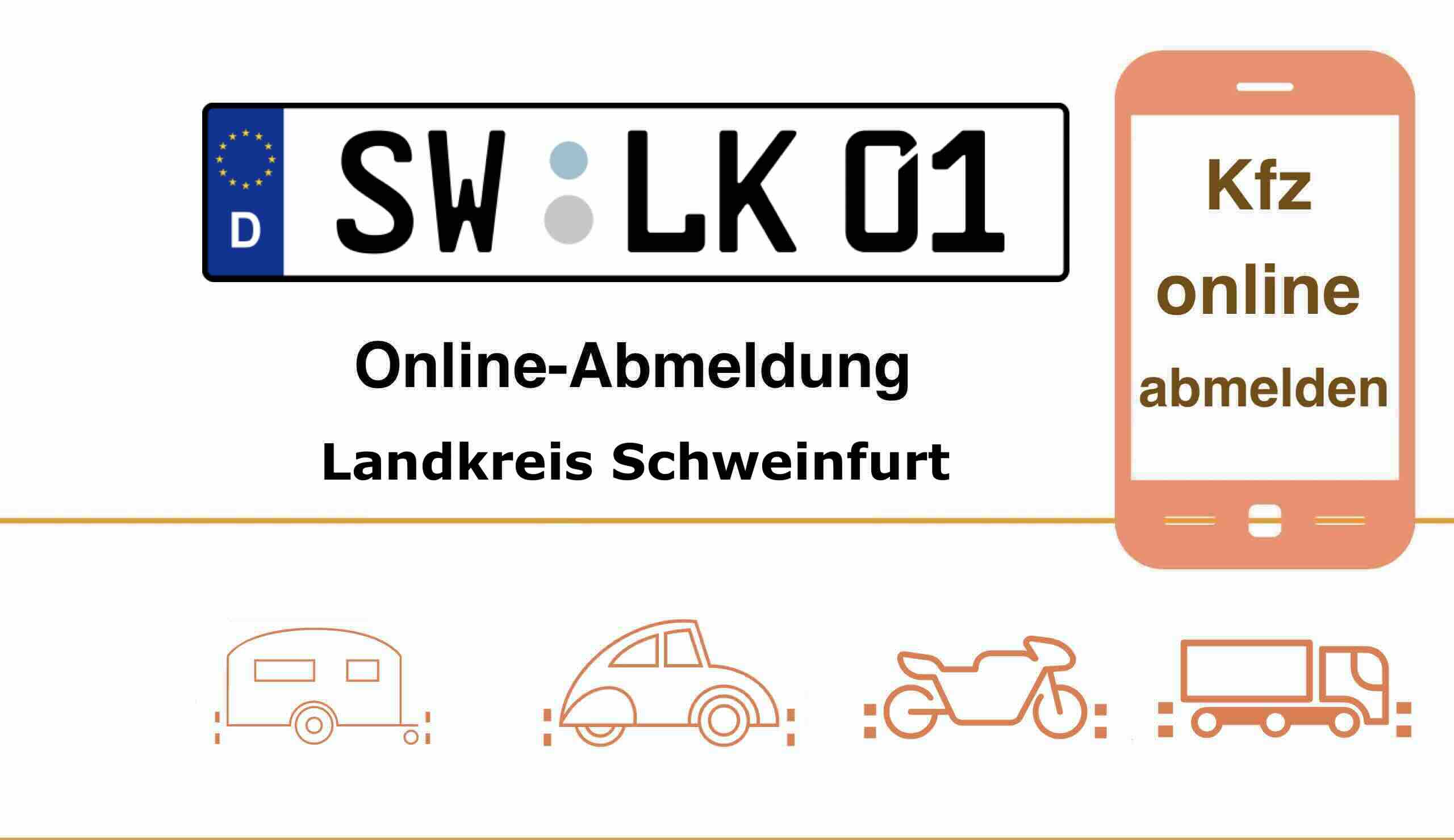 Online-Fahrzeugabmeldung im Landkreis Schweinfurt