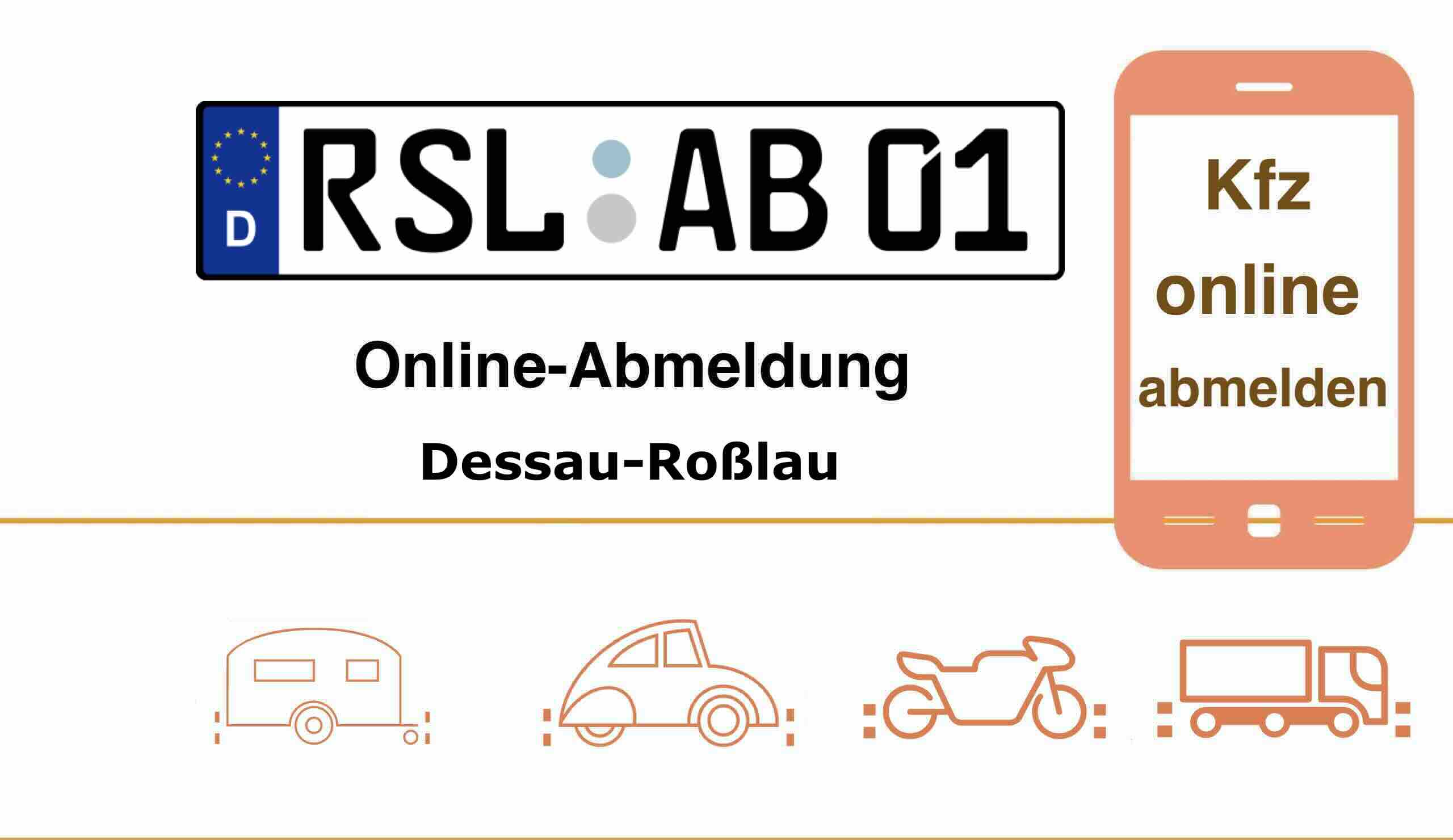 Internetbasierte Außerbetriebsetzung in Dessau-Roßlau