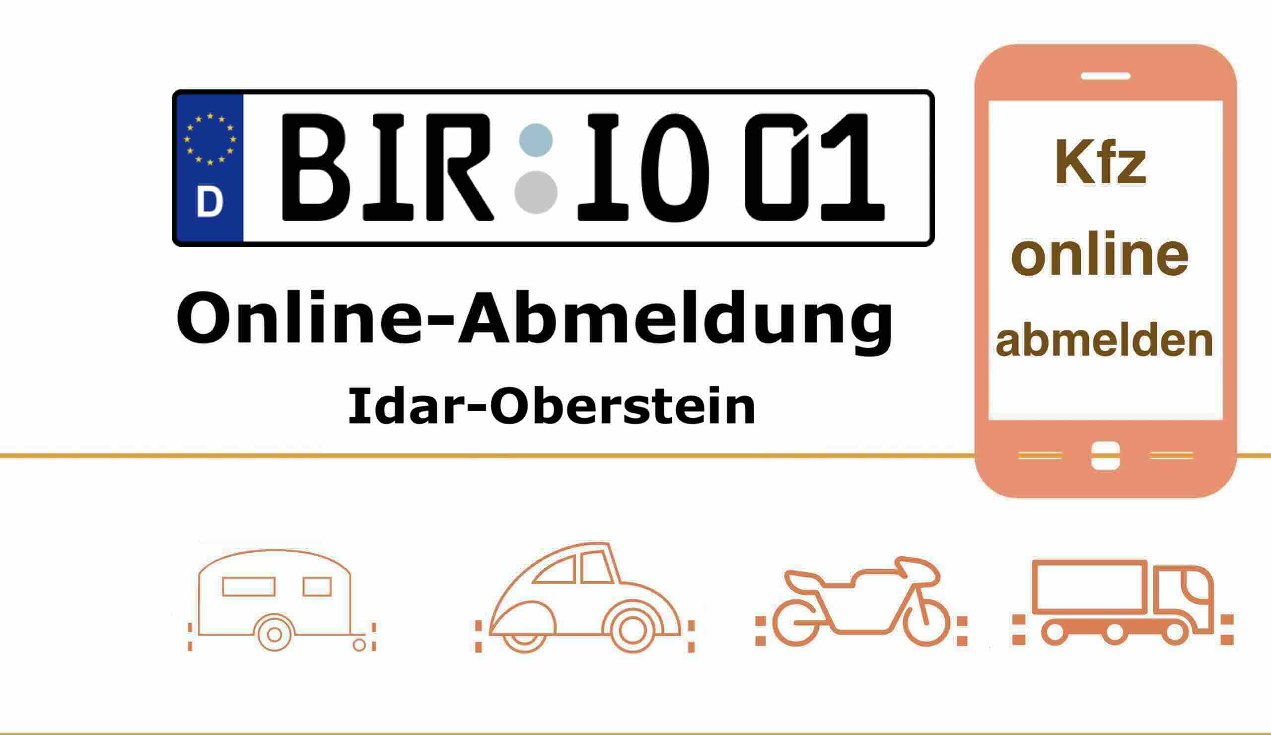 Internetbasierte Außerbetriebsetzung in Idar-Oberstein