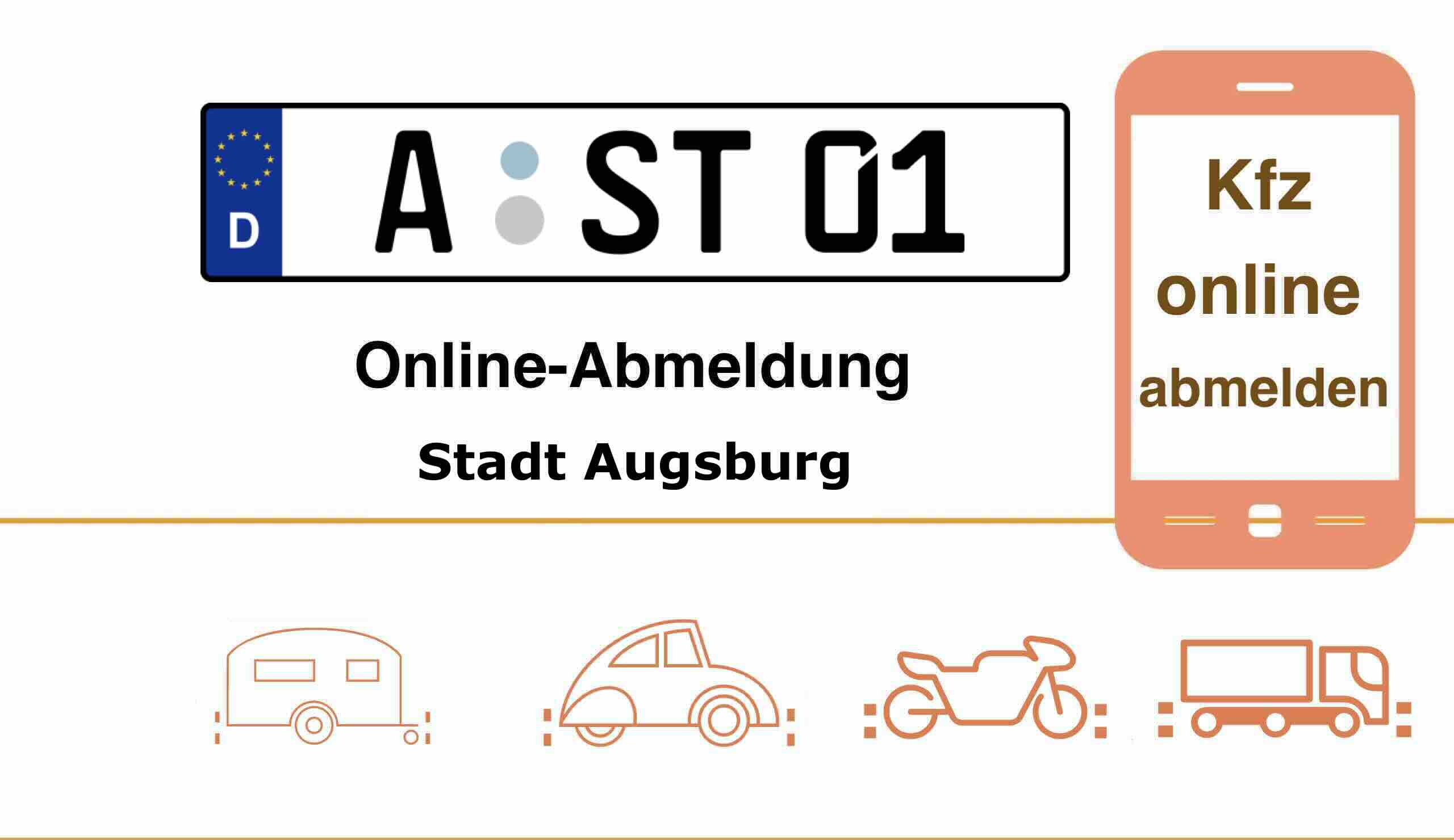 Internetbasierte Außerbetriebsetzung in Stadt Augsburg