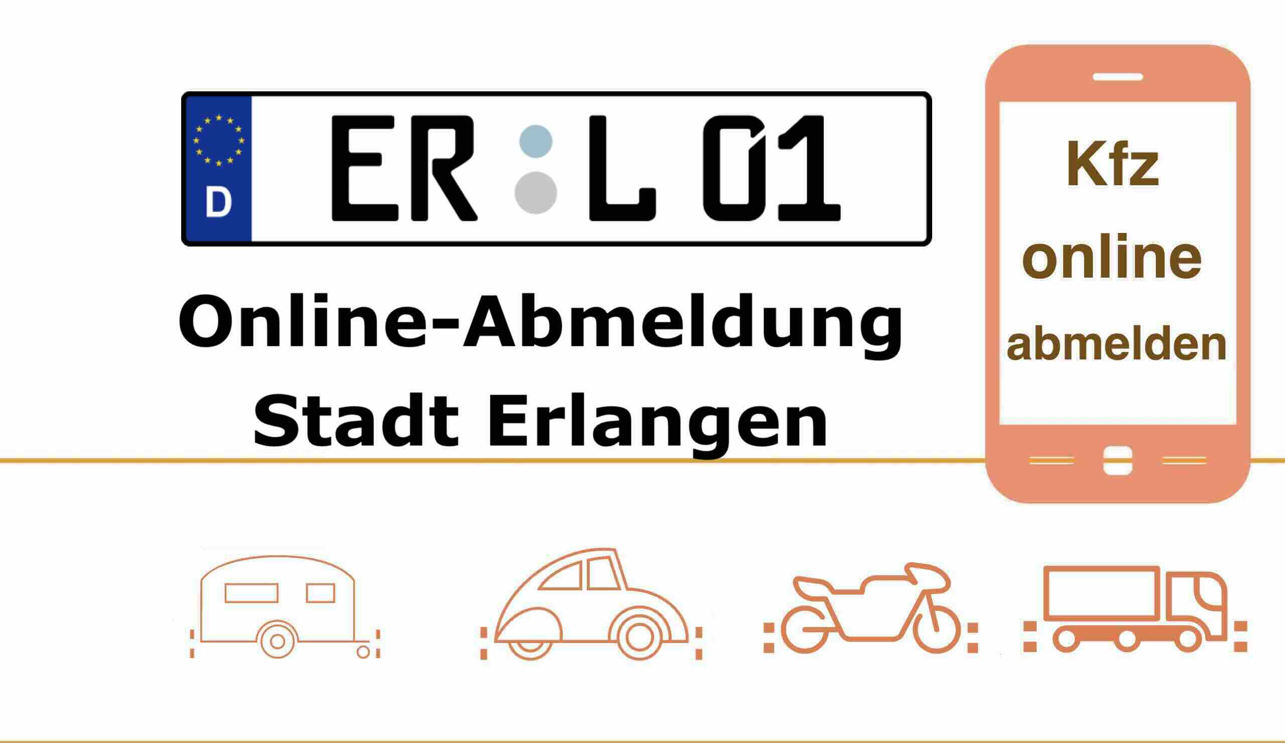 Internetbasierte Außerbetriebsetzung in Stadt Erlangen 