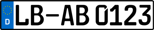 Das Kennzeichenkürzel LB steht für LudwigsBurg und wird im Landkreis Ludwigsburg verwendet