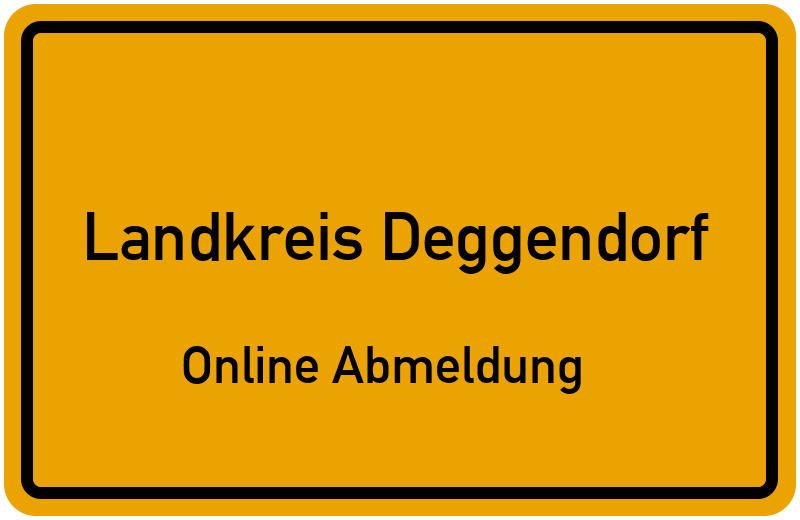 Online Abmeldung für Landkreis Deggendorf