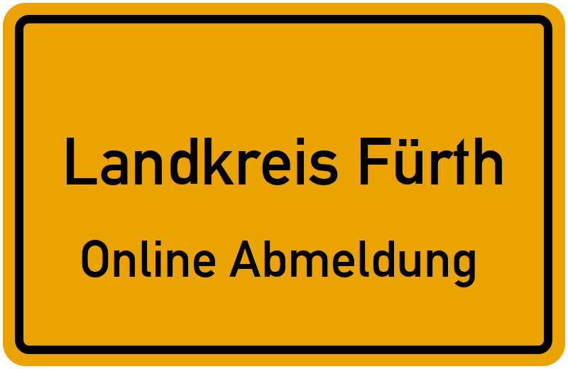 Online Abmeldung für Landkreis Fürth