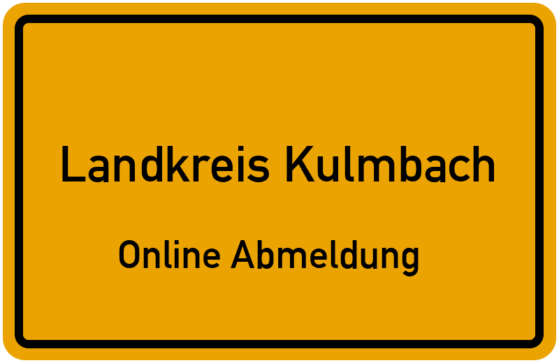 Online Abmeldung für Landkreis Kulmbach