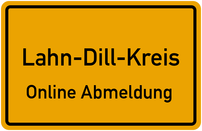 Online Abmeldung für Lahn-Dill-Kreis