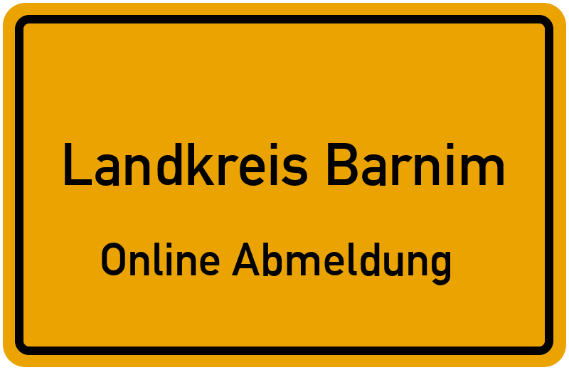 Online Abmeldung für Landkreis Barnim