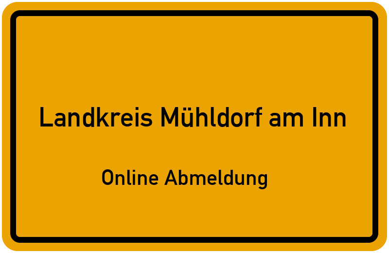 Online Abmeldung für Landkreis Mühldorf am Inn