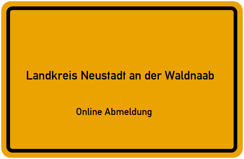 Online Abmeldung für Landkreis Neustadt an der Waldnaab