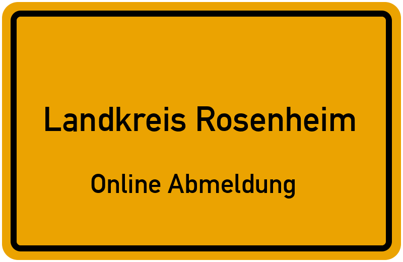 Online Abmeldung für Landkreis Rosenheim