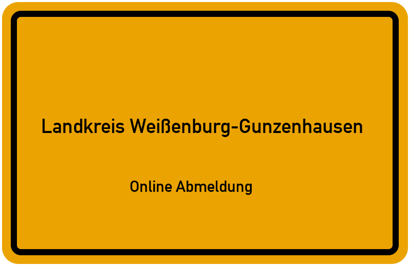 Online Abmeldung für Landkreis Weißenburg-Gunzenhausen