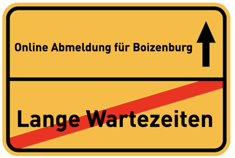 Ortsschild für Boizenburg