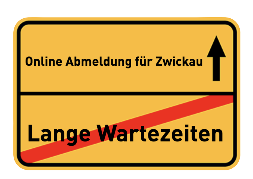 Online Abmeldung für Zwickau