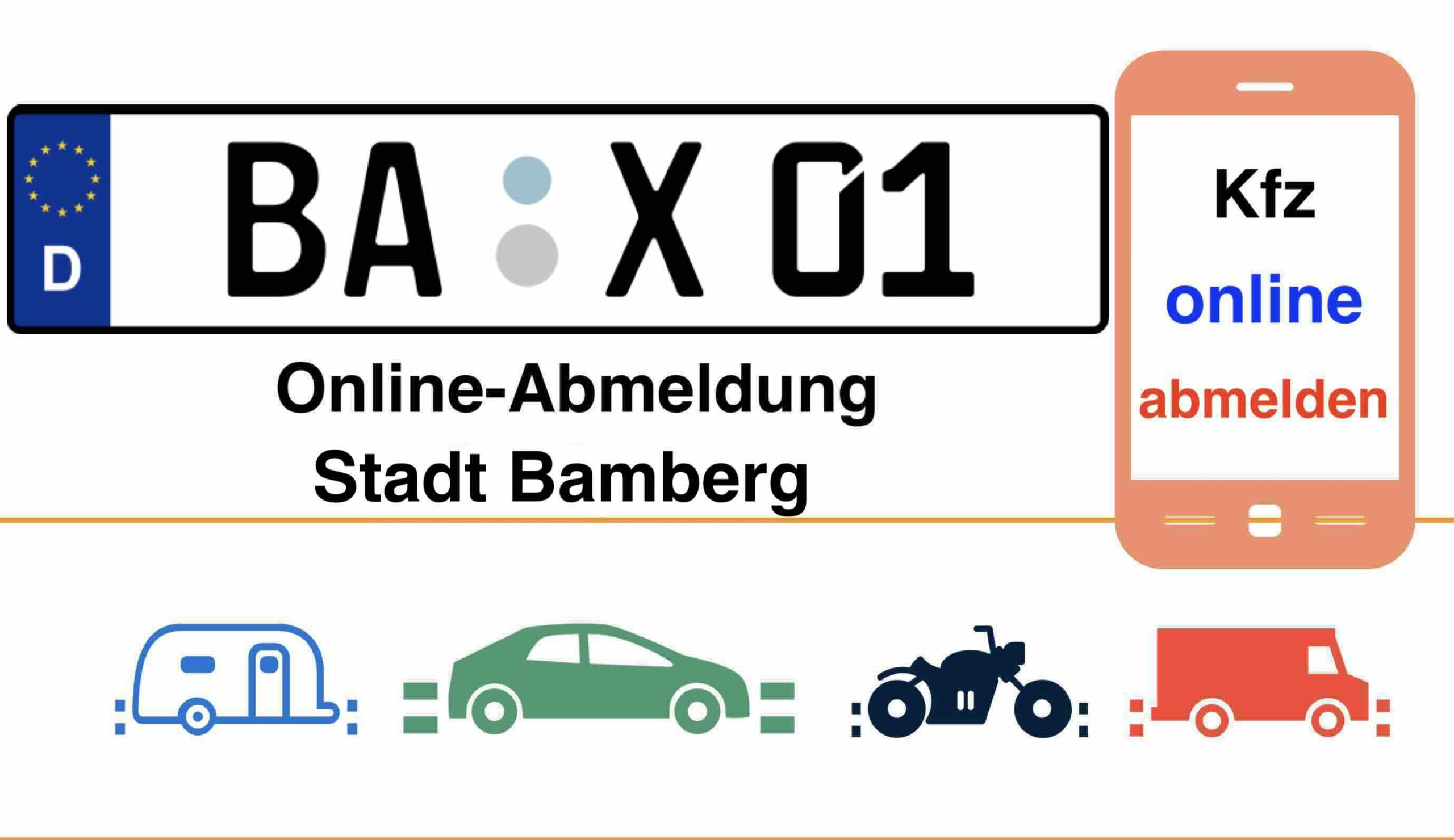 Internetbasierte Außerbetriebsetzung in Stadt Bamberg 