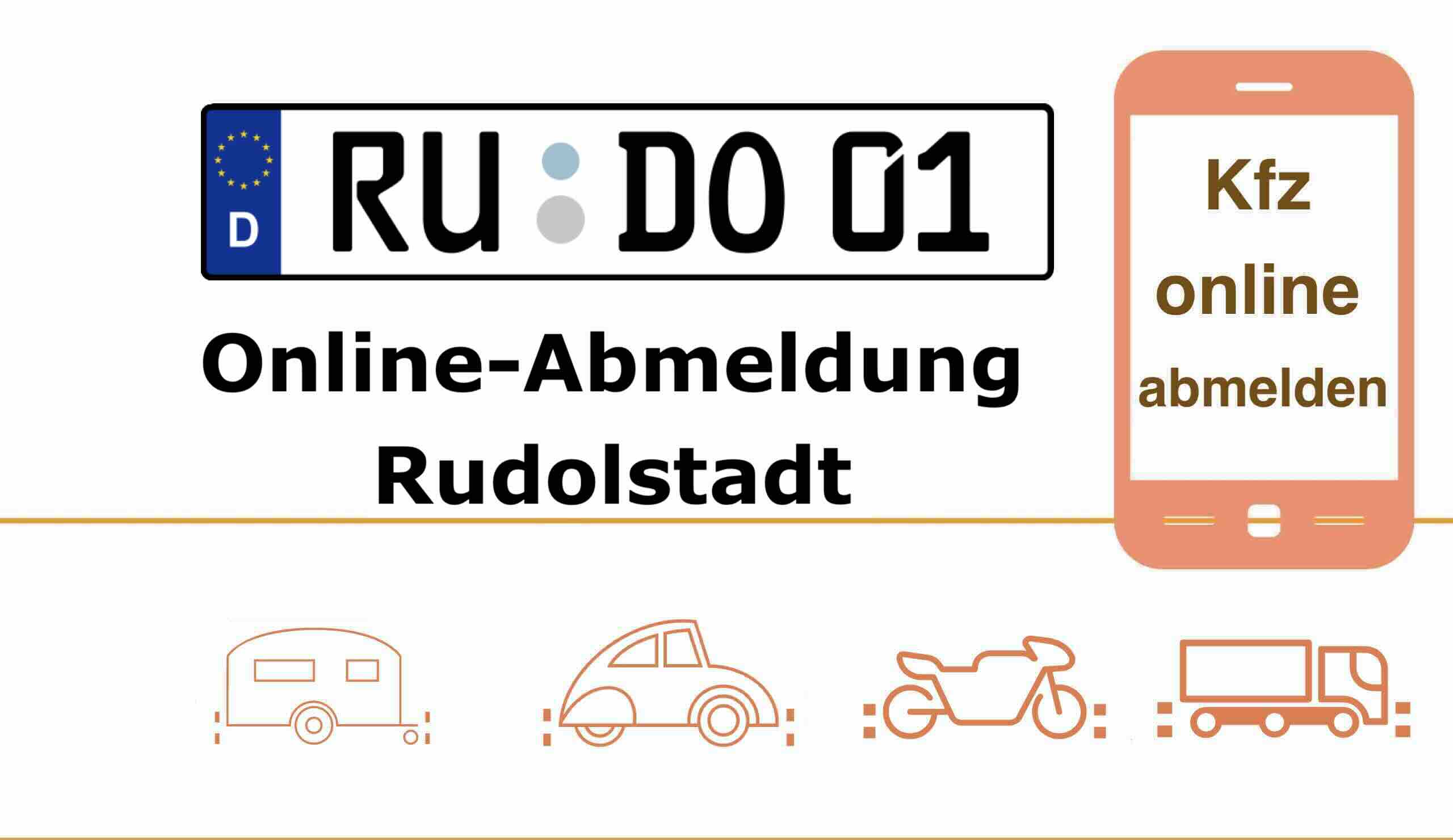 i-Kfz Online-Abmeldung in Rudolstadt für Autos Anhänger und Motorräder