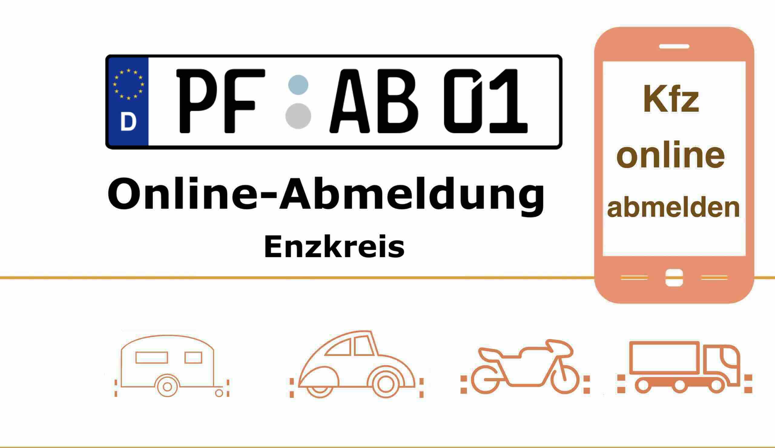 Fahrzeugabmeldung im Enzkreis