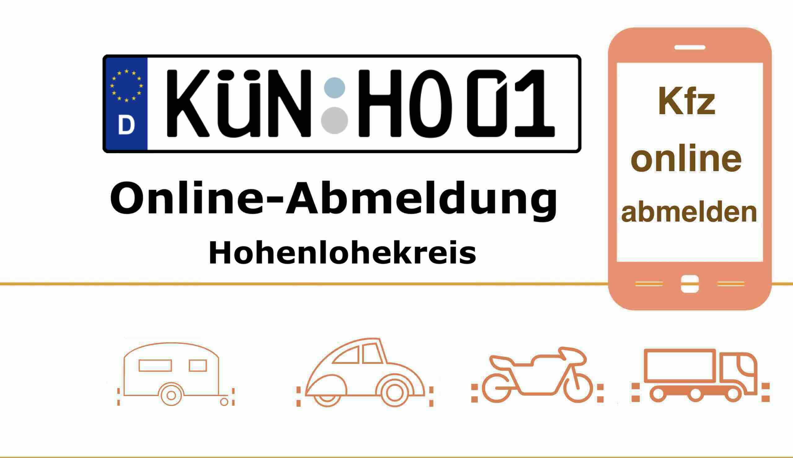 Online-Fahrzeugabmeldung im Hohenlohekreis